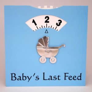 Babys Last Feed - Wheel Card - Blue
